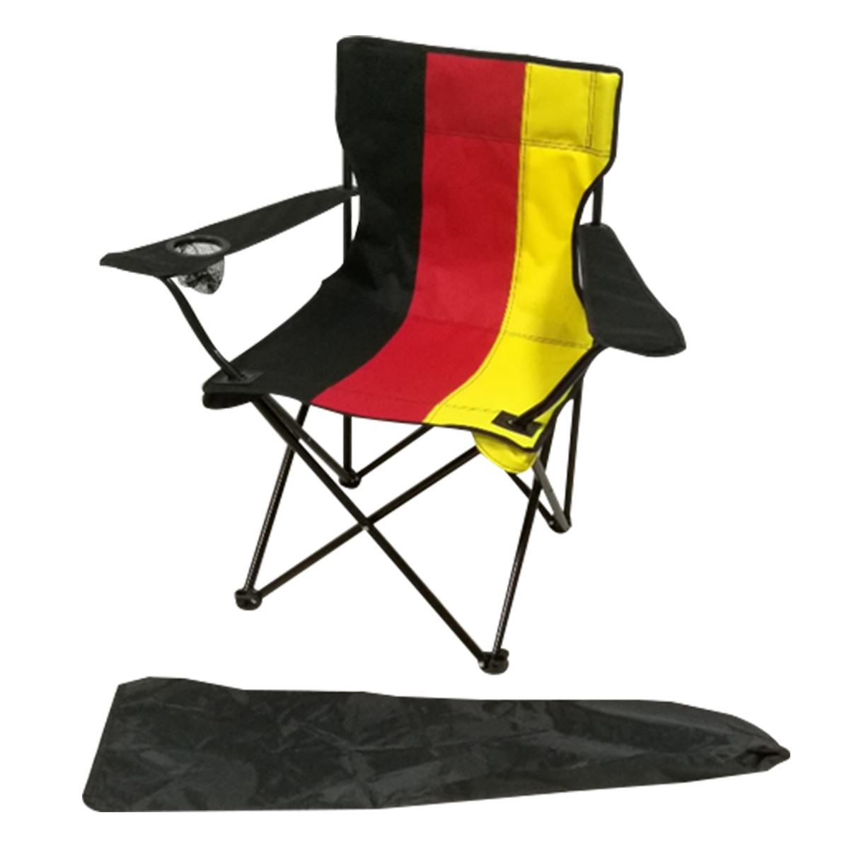 Anglersessel m. Getränkehalter Campingsessel Campingstuhl Festivalstuhl faltbar Deutschland