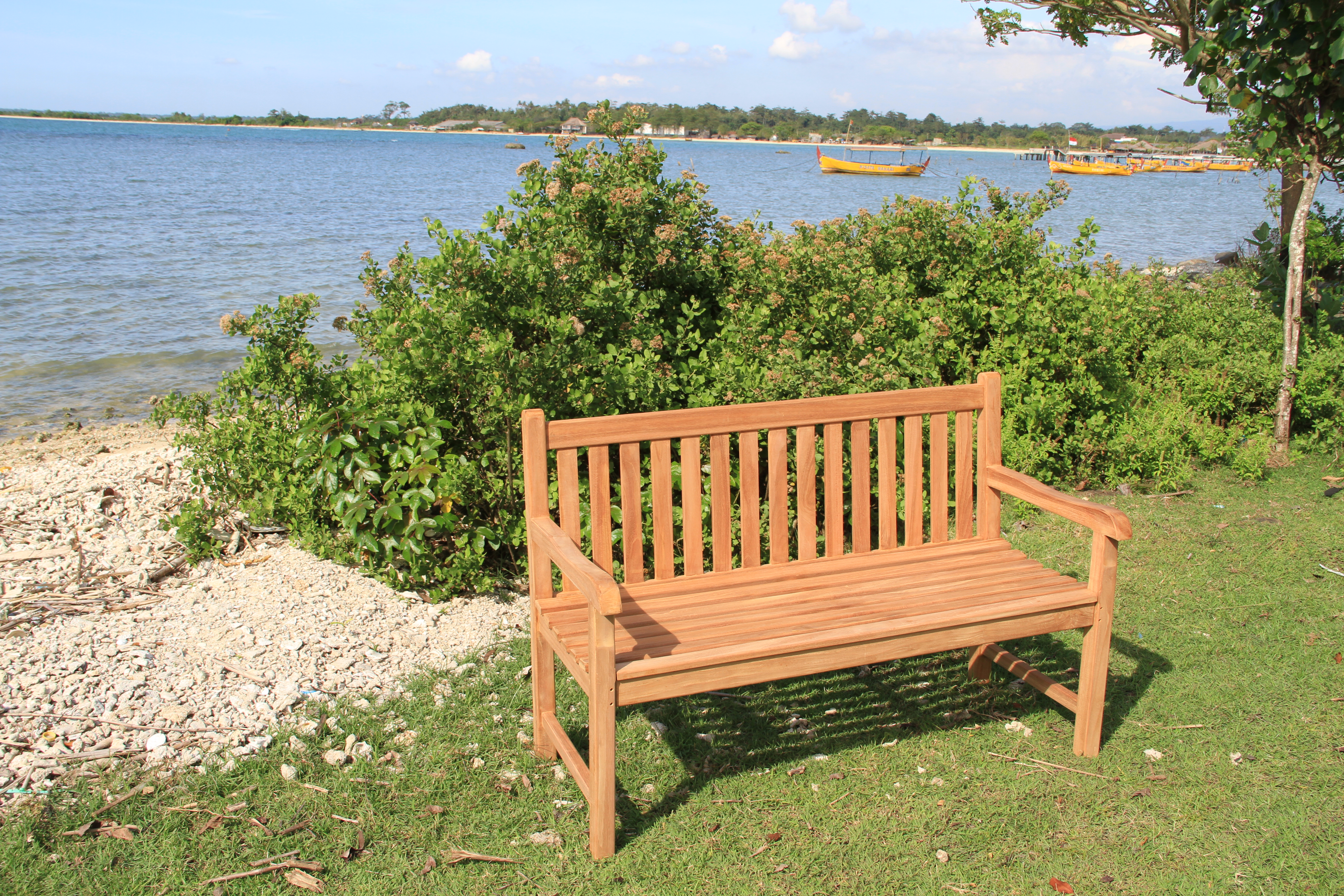 Teak Sitzbank Gartenbank Holzbank Teakbank Parkbank Picadelly 135cm