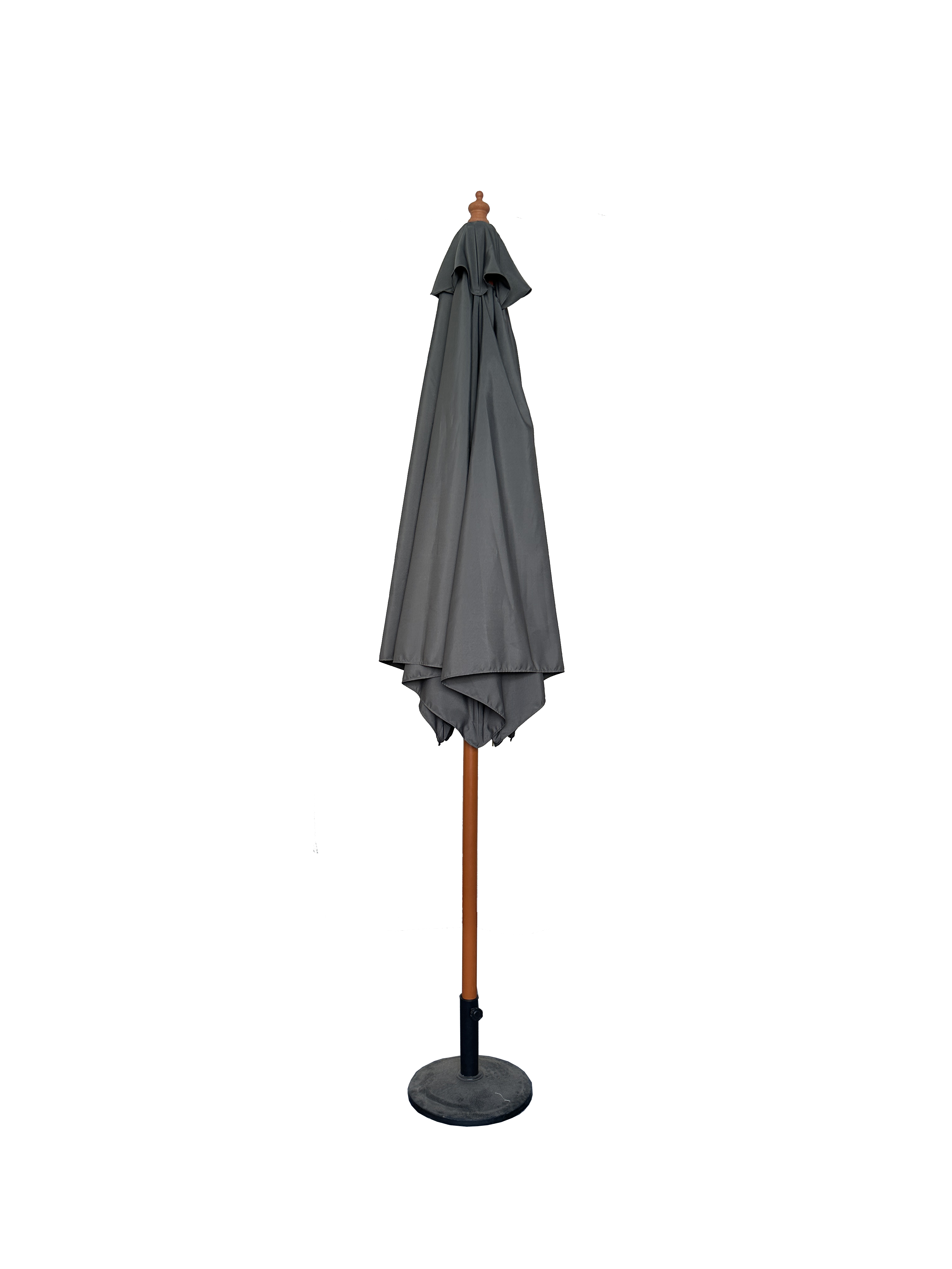 Sonnenschirm Ø 3m Schirm Marktschirm Gartenschirm Holzgestell UV15 Steingrau