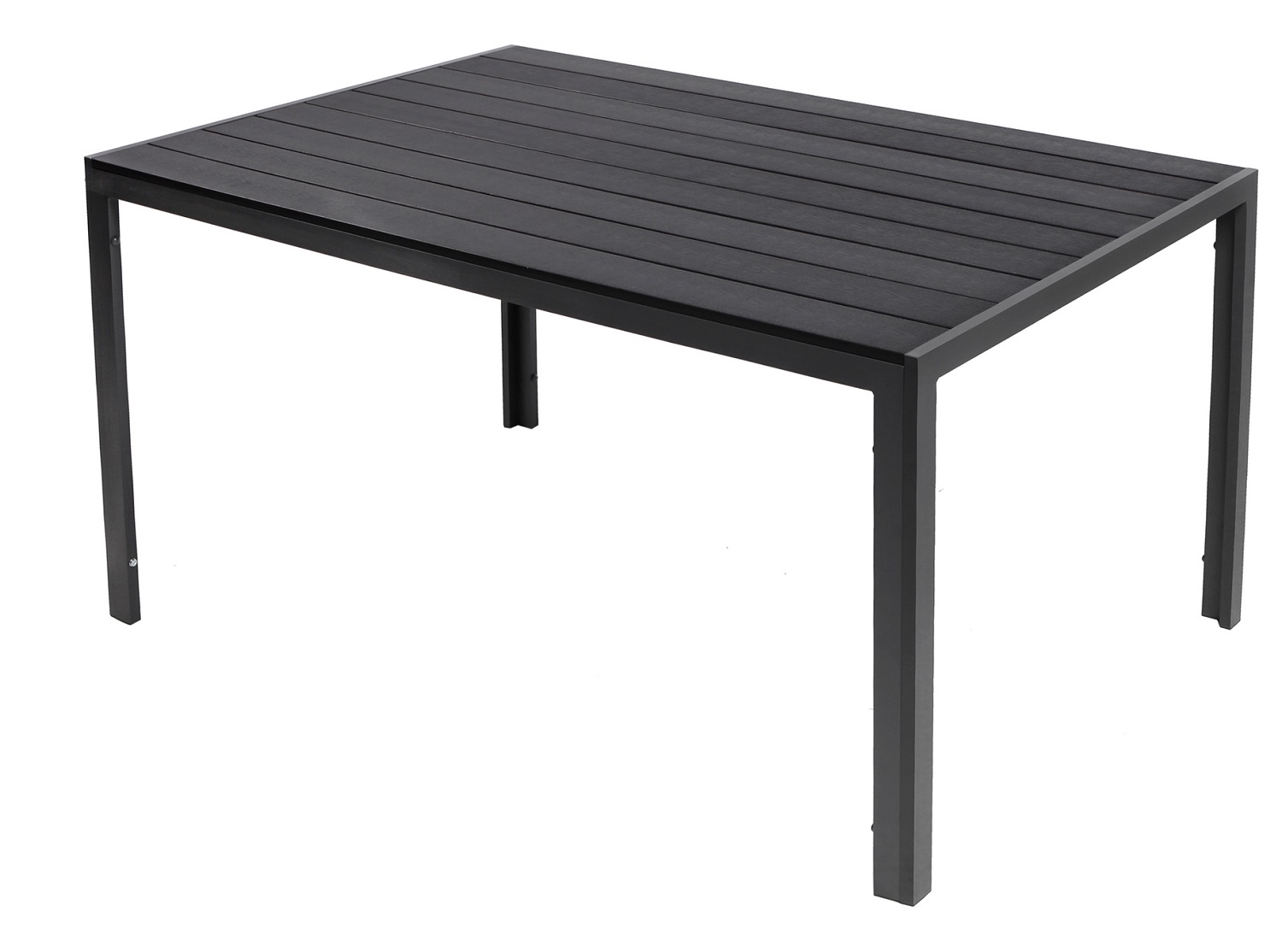 Aluminium XL Gartentisch Esstisch Balkontisch Gartenmöbel Non-Wood 150x90 cm