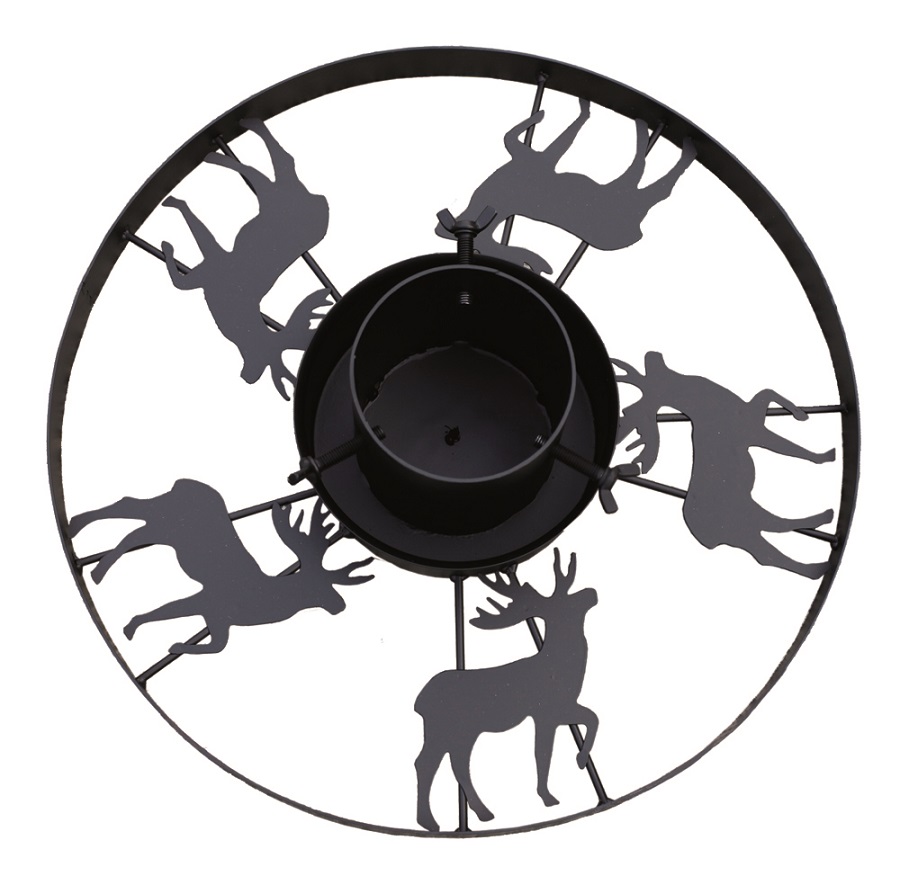 Weihnachtsbaumständer Christbaumständer Tannenbaumständer Elch schwarz