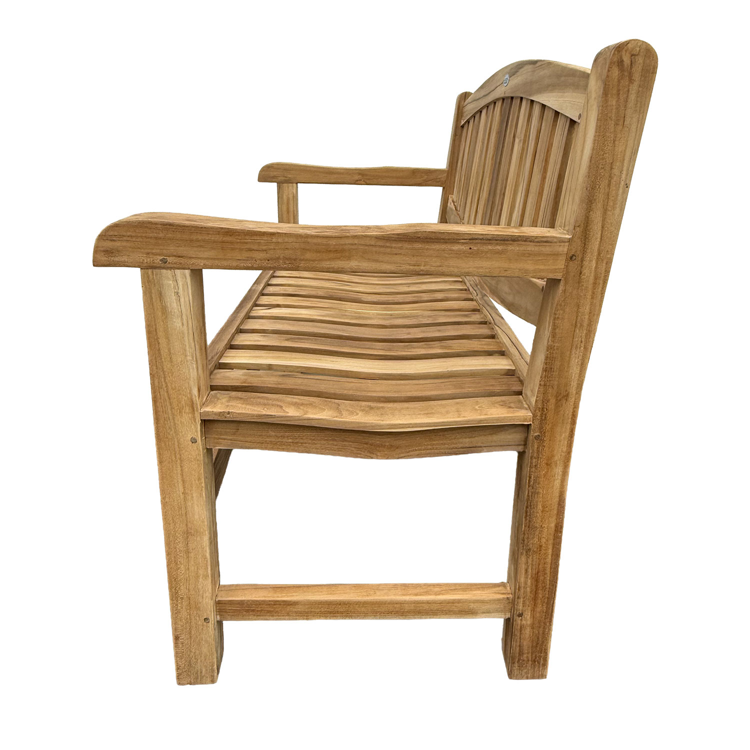 Teak Sitzbank Gartenbank Holzbank Teakbank massiv Gutshof 120cm