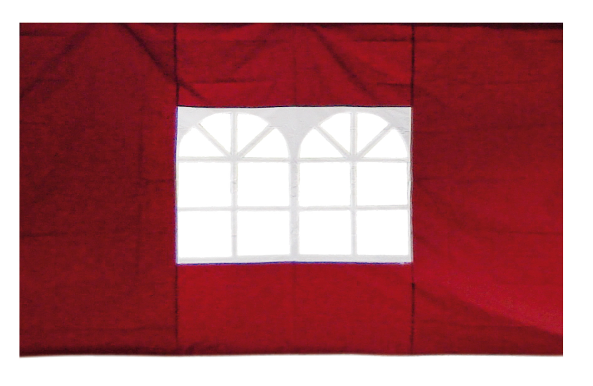 2er Set Seitenteile für Pavillon 3x3m Fenster  Seitenwand Faltpavillon Partyzelt Burgundrot