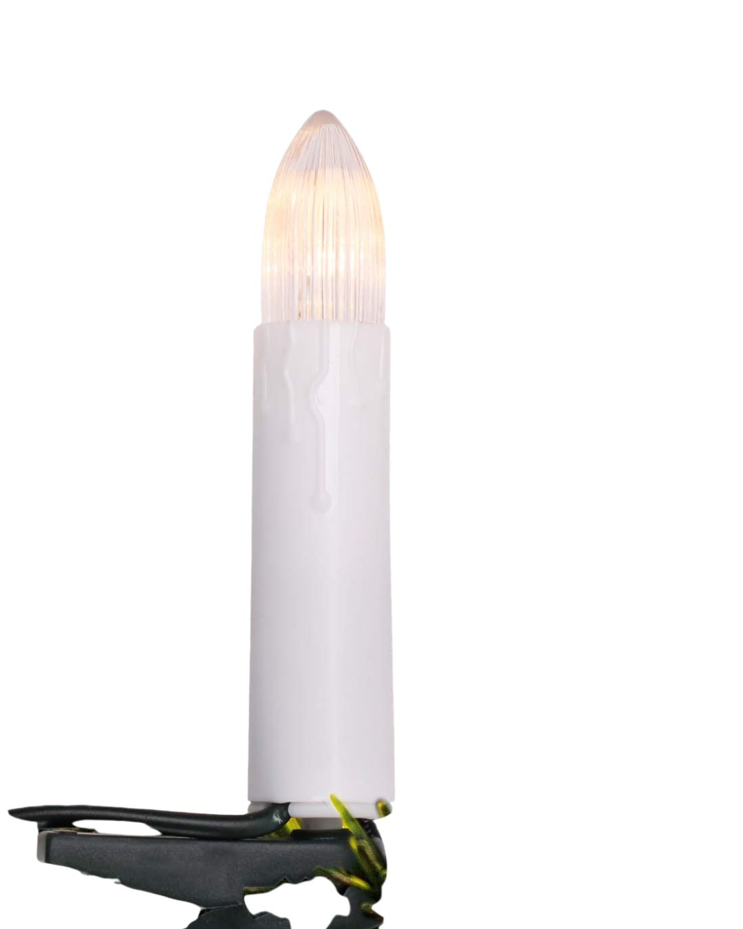 20er LED Kerzenlichterkette Lichterkette Innen Christbaumkerzen warmweiss