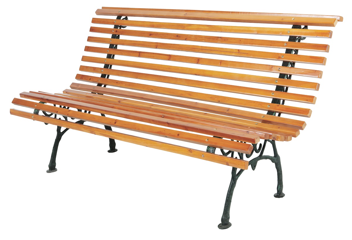 XL Parkbank Tannenholz Gartenbank Sitzbank Holz Metall Balkon 150x81cm Farbwahl