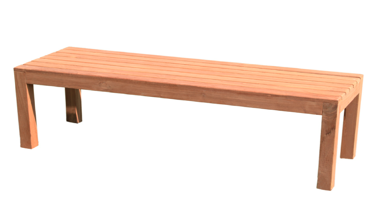 Premium Teak Wartebank Gartenbank Sitzbank Parkbank Holzbank 180cm
