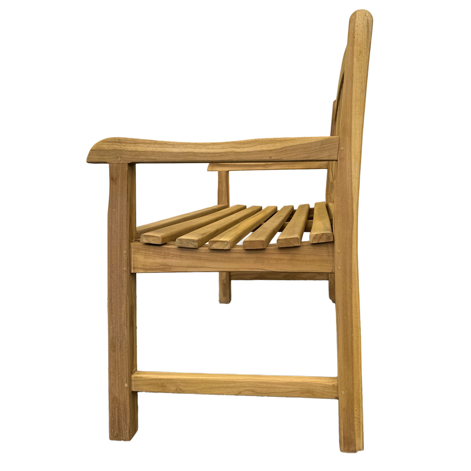 Teak Sitzbank Gartenbank Holzbank Teakbank Parkbank Gutshof 120cm