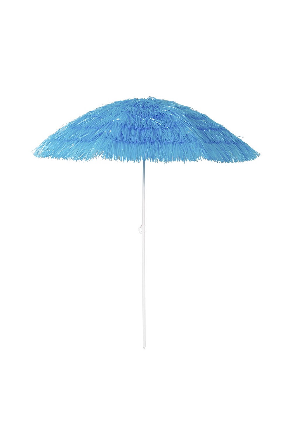Hawaii Sonnenschirm Bastschirm Ø 160 cm UV30+ Strandschirm Knickschirm blau