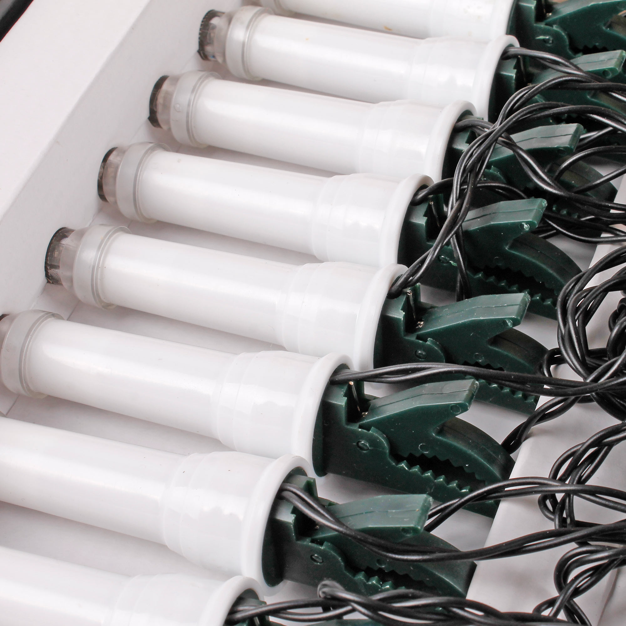 20er LED Kerzenlichterkette Lichterkette Außen Innen Christbaumkerzen warmweiss