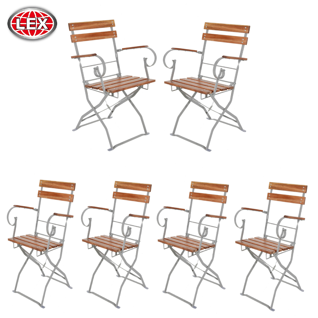 Gartensessel Armlehne Biergartensessel Gartenstuhl Akazienholz klappbar Set´s