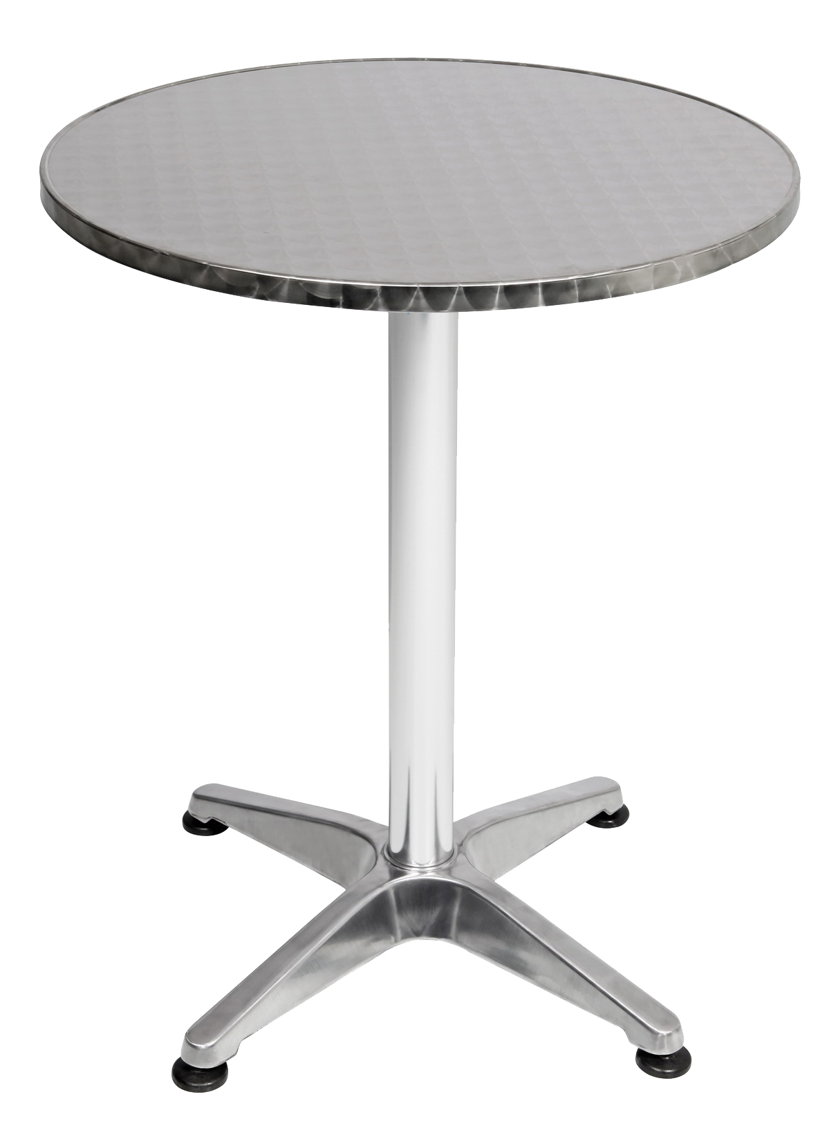 Alu Bistrotisch Balkontisch Garten Terrasse Glastisch rund klappbar ⌀ 60 cm