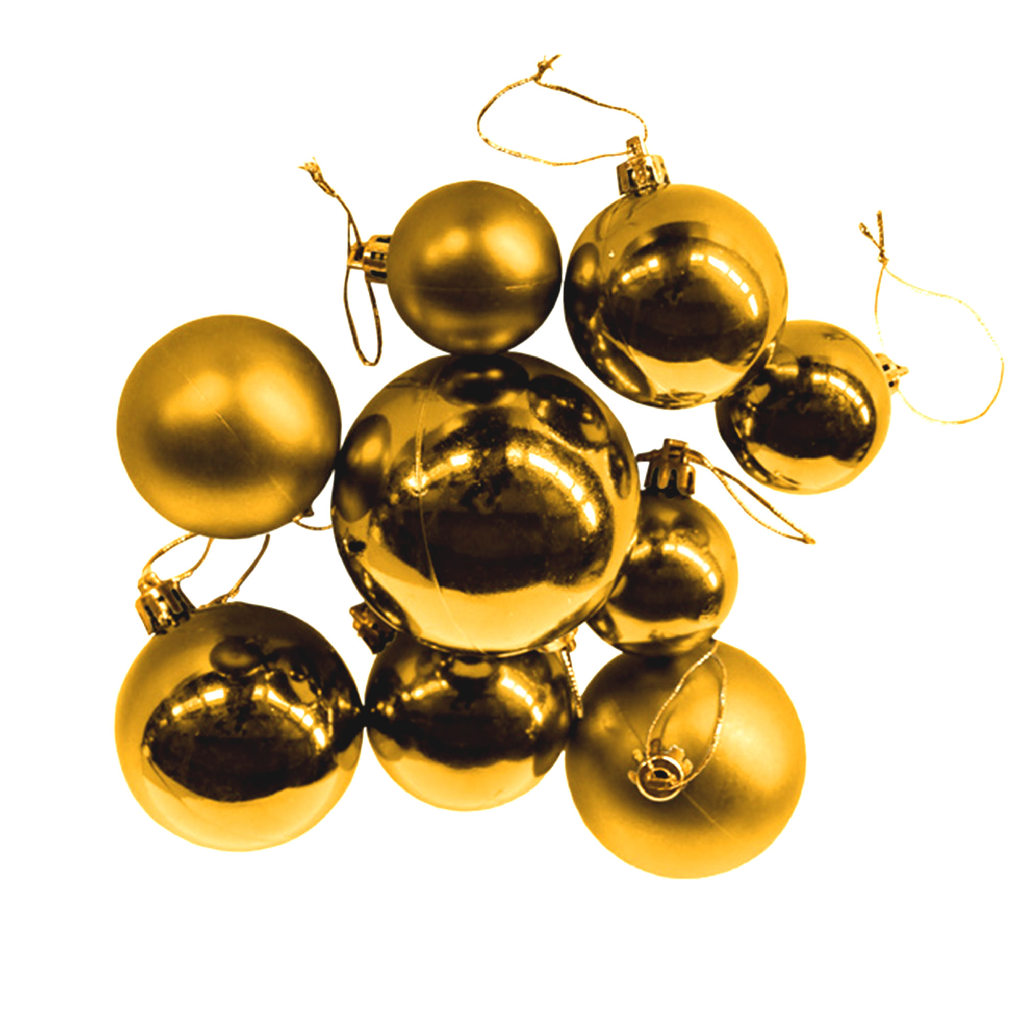 Christbaumkugeln 30 Stück gold Weihnachtskugeln Box Weihnachtsdeko Baumschmuck
