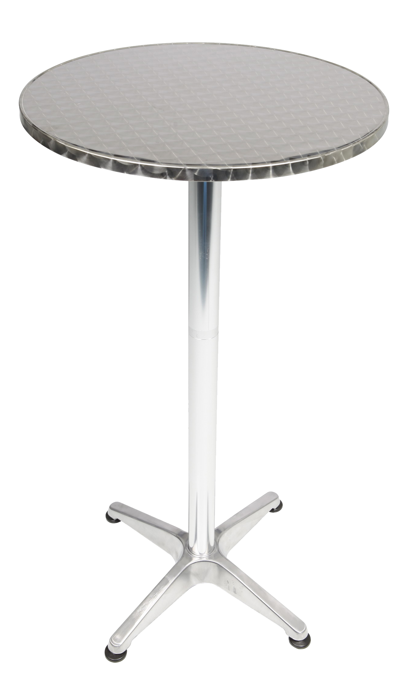 Alu Bistrotisch Balkontisch Garten Terrasse Glastisch rund klappbar ⌀ 60 cm