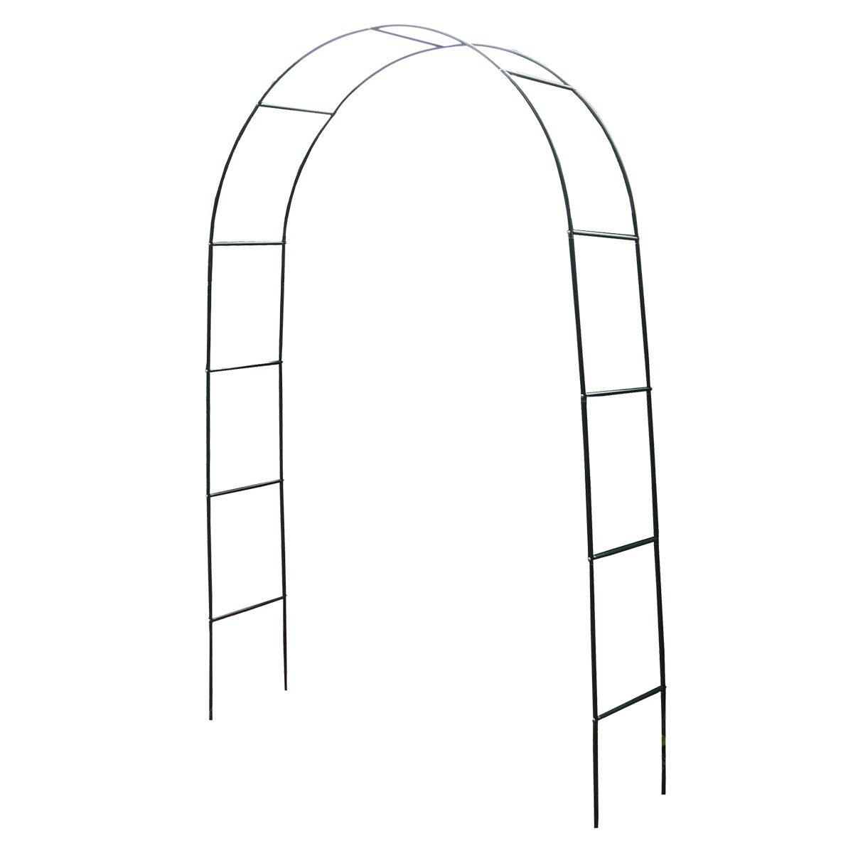 Rosenbogen Rankhilfe Torbogen Spalier für Kletterpflanzen Metall grün 240cm