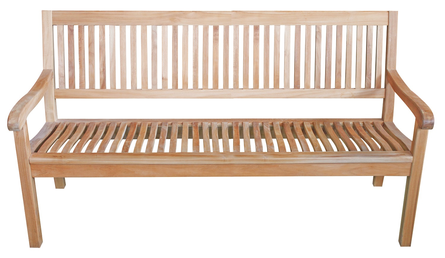 Premium Teak Gartenbank Kingsbury Teakbank Parkbank Armlehnen nachhaltig 180cm