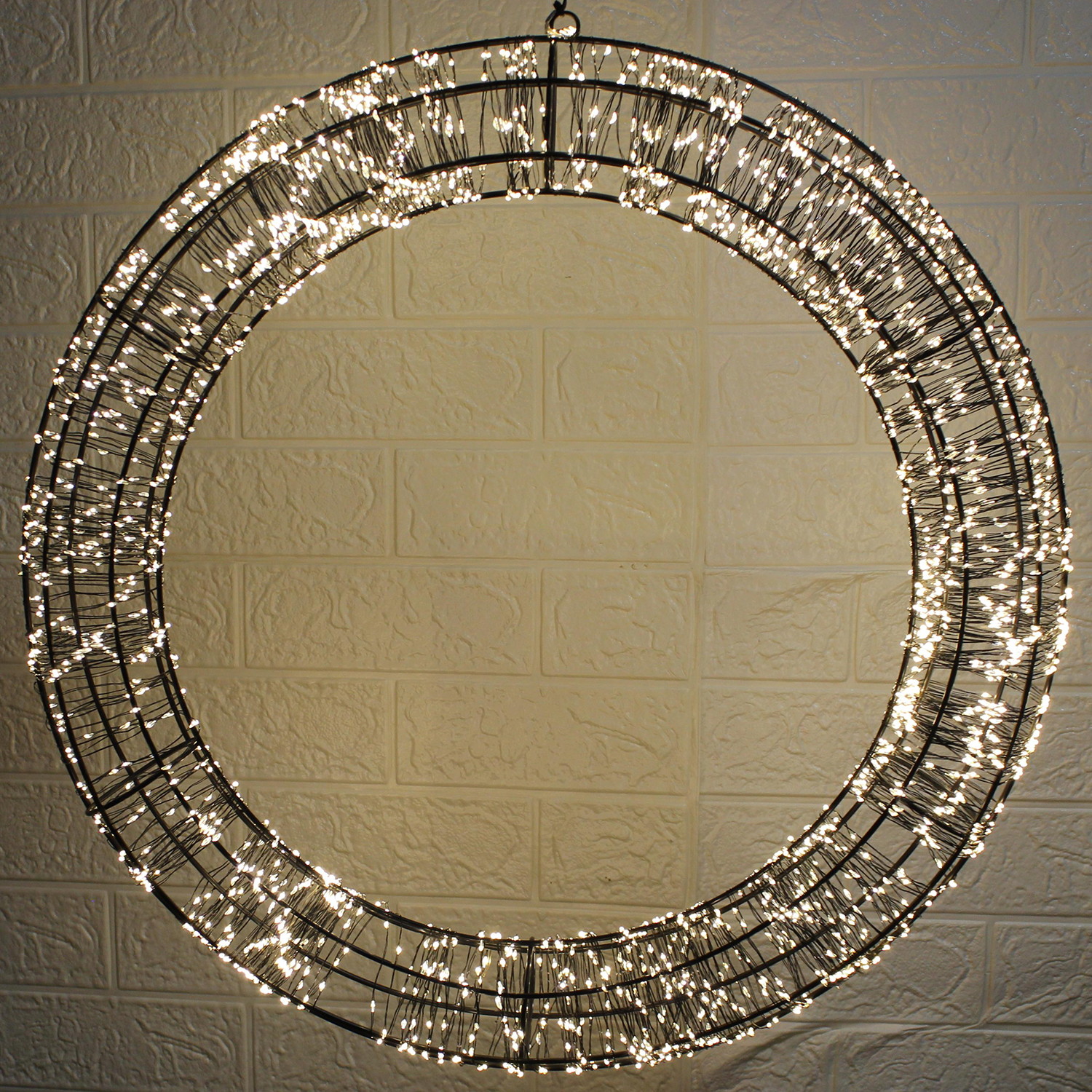 Kranz Weihnachtskranz 1400 LED Lichterkette warmweiss Deko Timer