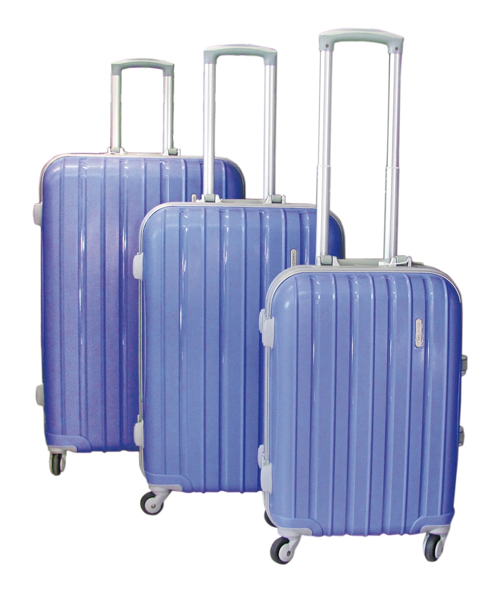 LEX 3tlg. PP Aluminuim Rahmen Reisekoffer Trolley Reisetasche Gepäck Farbauswahl