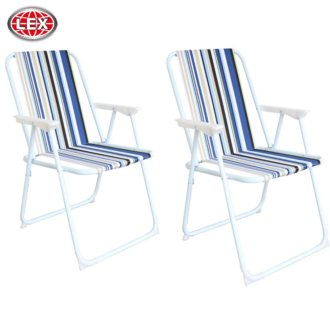 2er Set Klappbarer Campingstuhl Gartenstuhl Festivalstuhl Angelstuhl Ocean