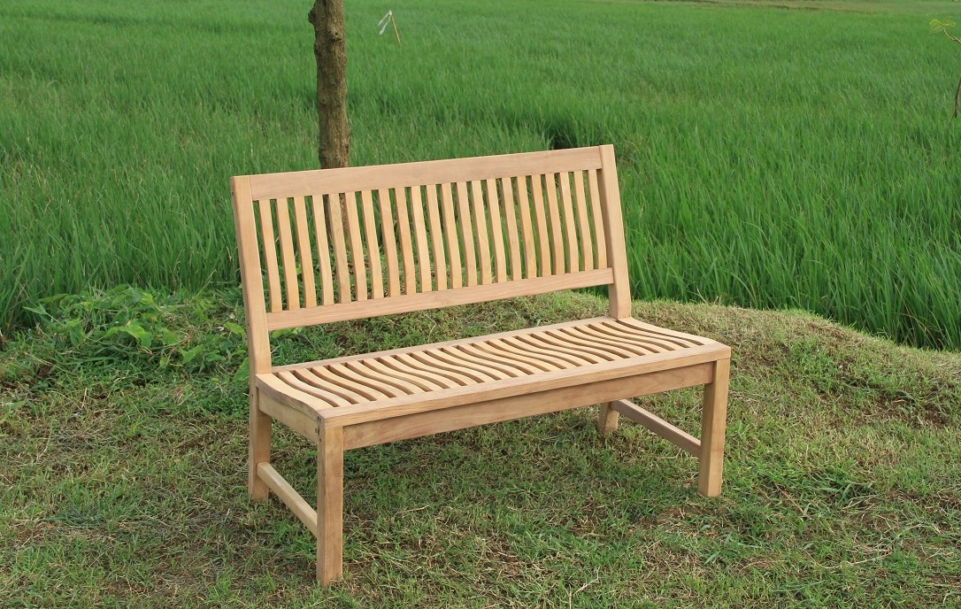 Premium Teak Gartenbank Kingsbury Teakbank Parkbank Teakbank nachhaltig 3 Größen