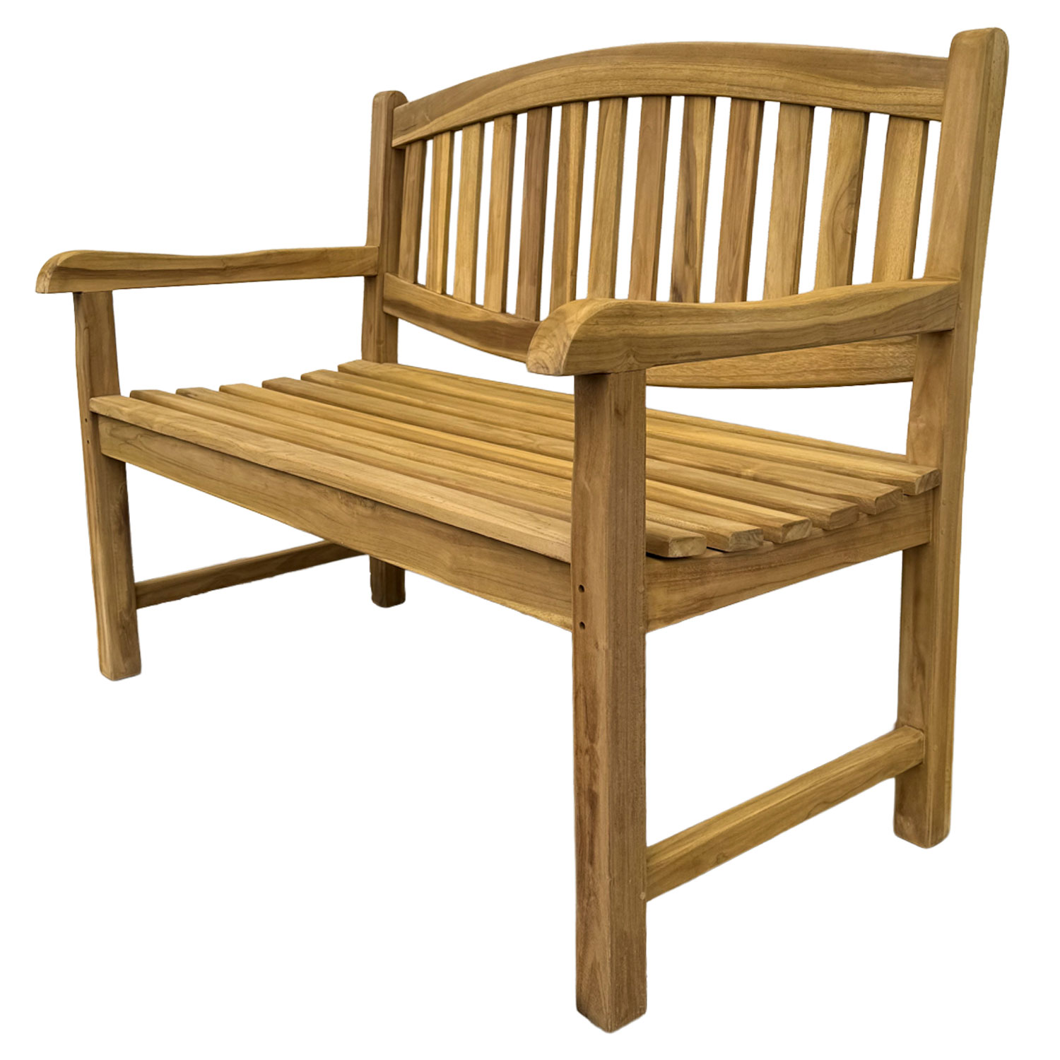 Teak Sitzbank Gartenbank Holzbank Teakbank Parkbank Gutshof 120cm