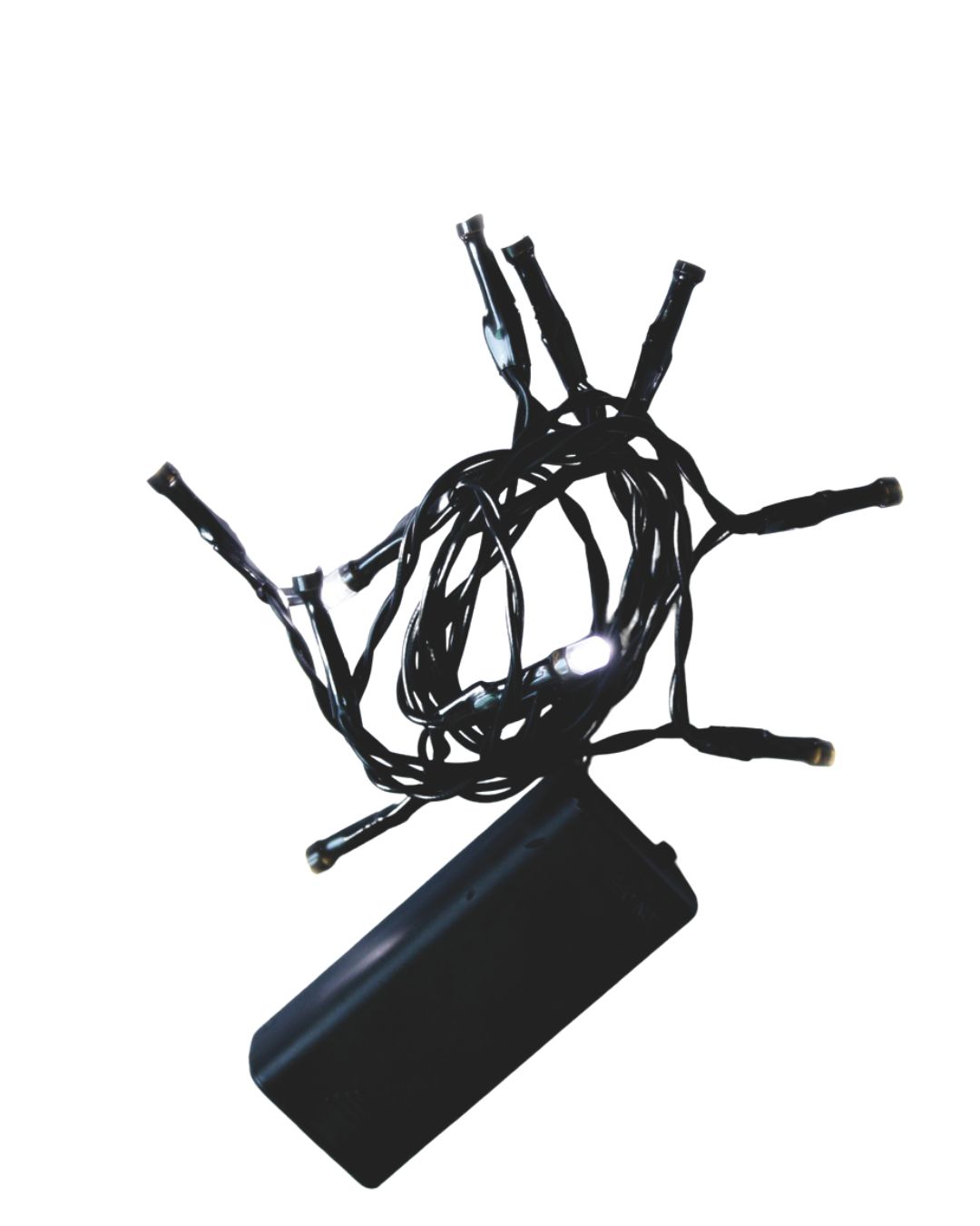 Lichterkette 10er LED Batterie weiß Innen Deko Licht Weihnachtslichterkette