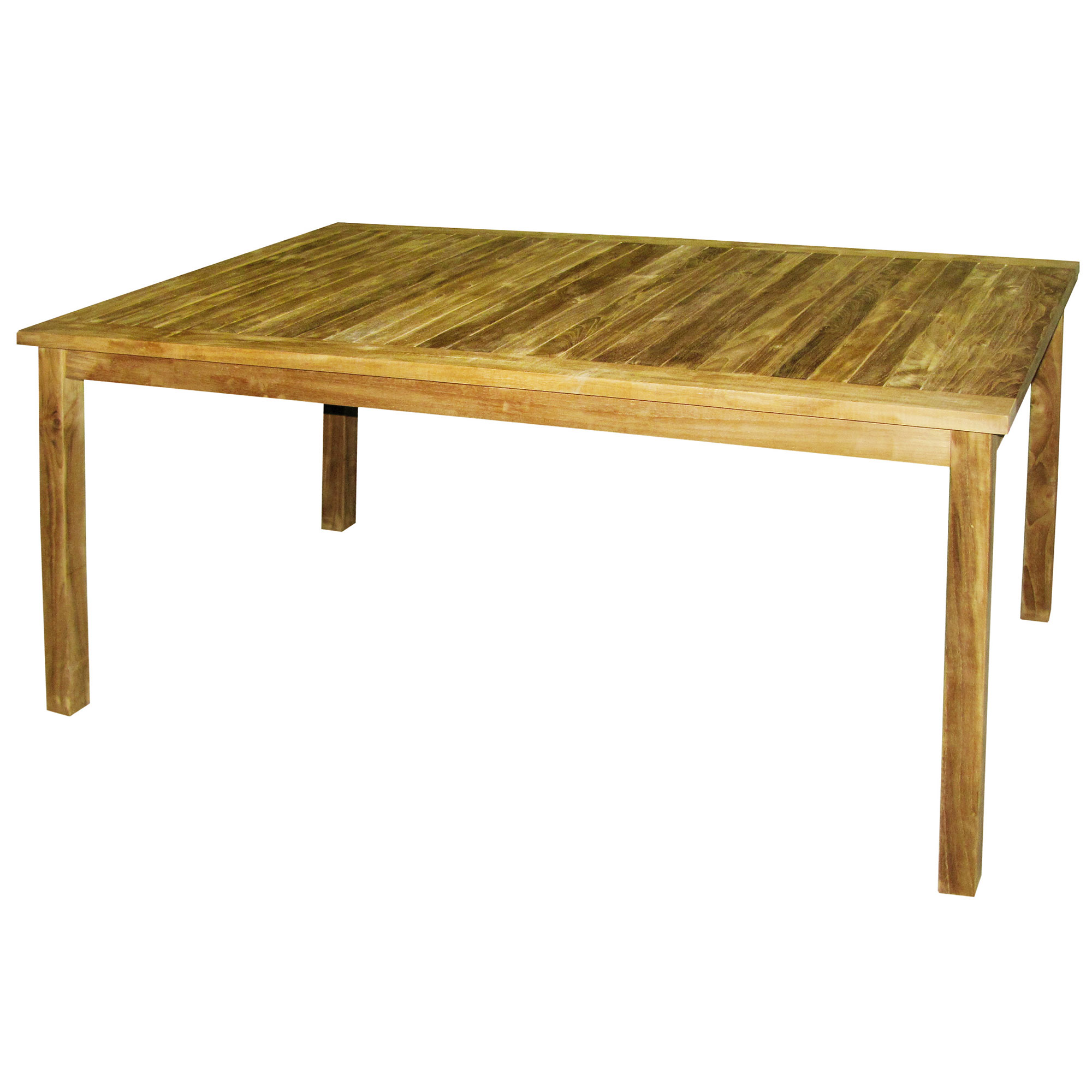 Klassischer Premium Teak Tisch rechteckig Gartentisch Teakholz Teakmöbel 150 cm