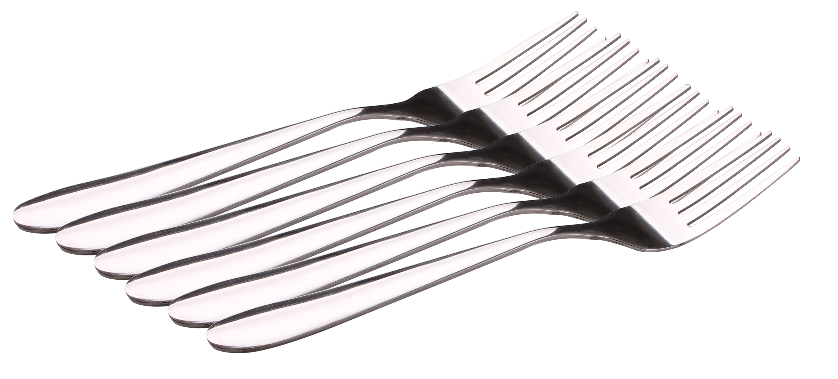 Gabel 6er Set Edelstahl Besteck große Gabel Set Küchengabel