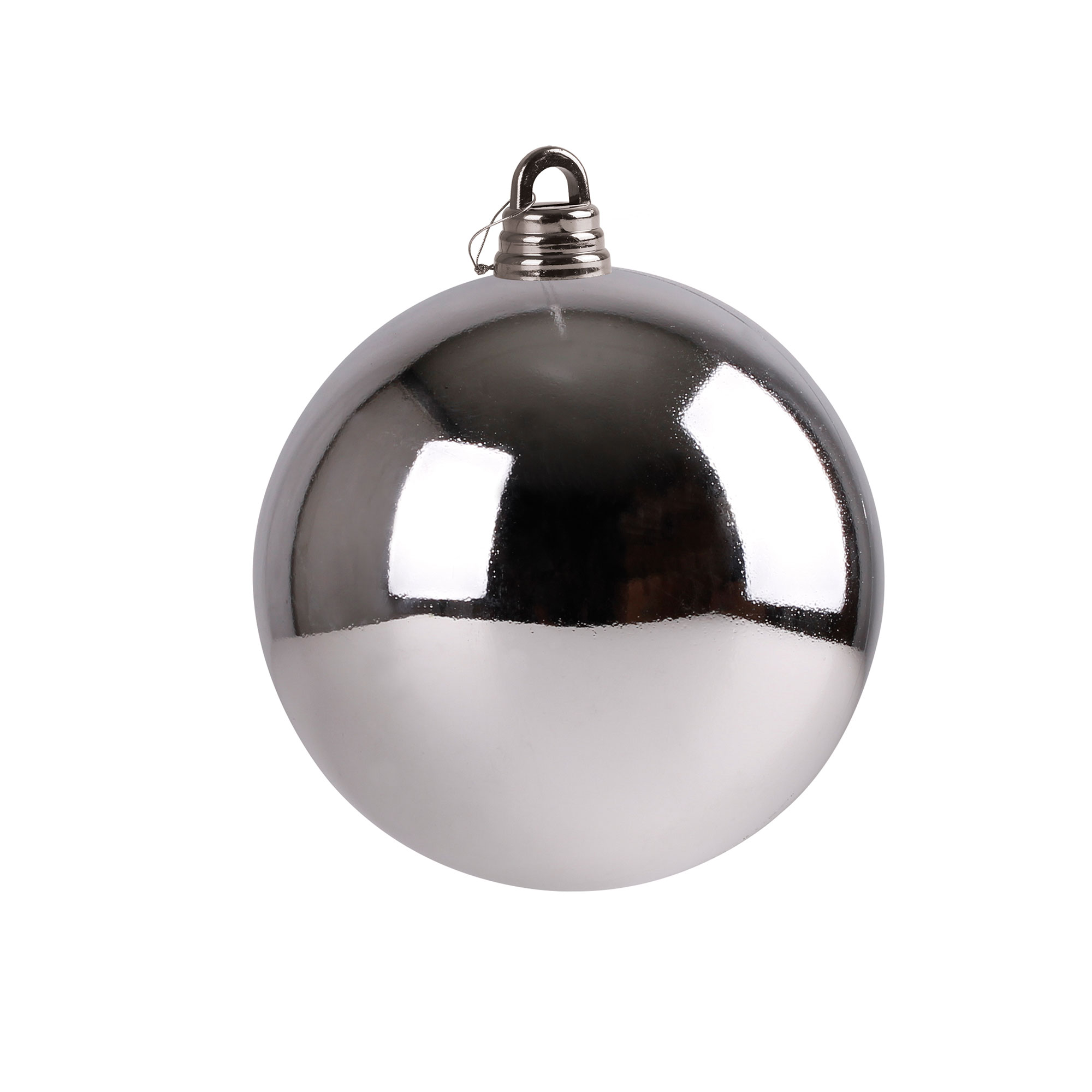 Christbaumkugel Weihnachtskugel ⌀ 15 cm Baumschmuck Deko-Kugel silber glänzend