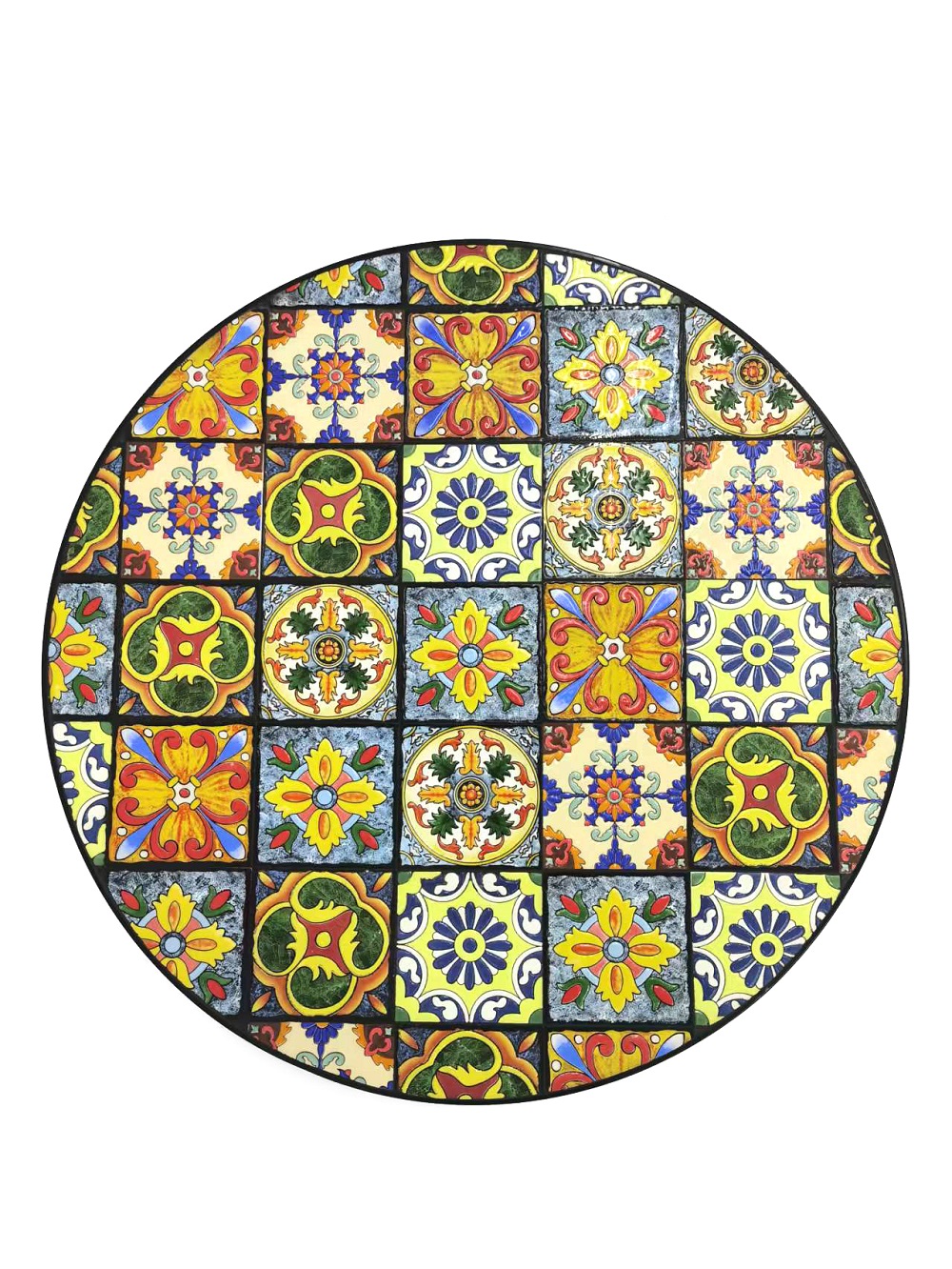 3 teilig Mosaik Eisen Set Gartenset Bistro Set Sitzgruppe Gartenmöbel klappbar