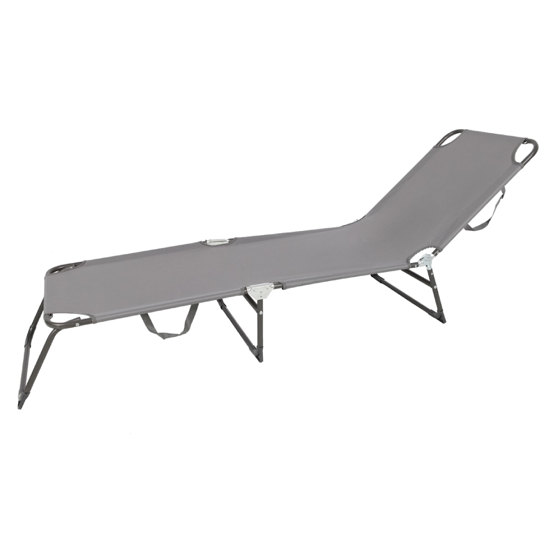 2er-Set Gartenliege 3-Bein Sonnenliege Strandliege klappbar Liegestuhl 188cm