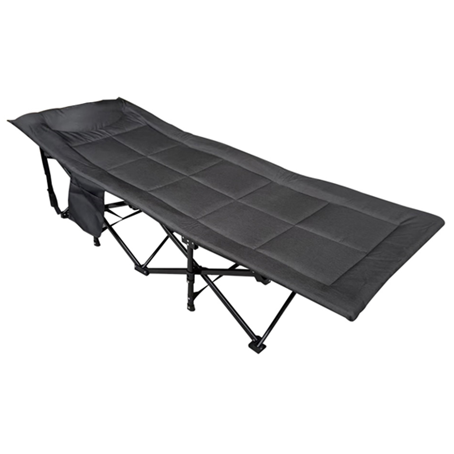 Feldbett Campingbett Festivalbett Gästebett Outdoorbett Liege 190cm anthrazit