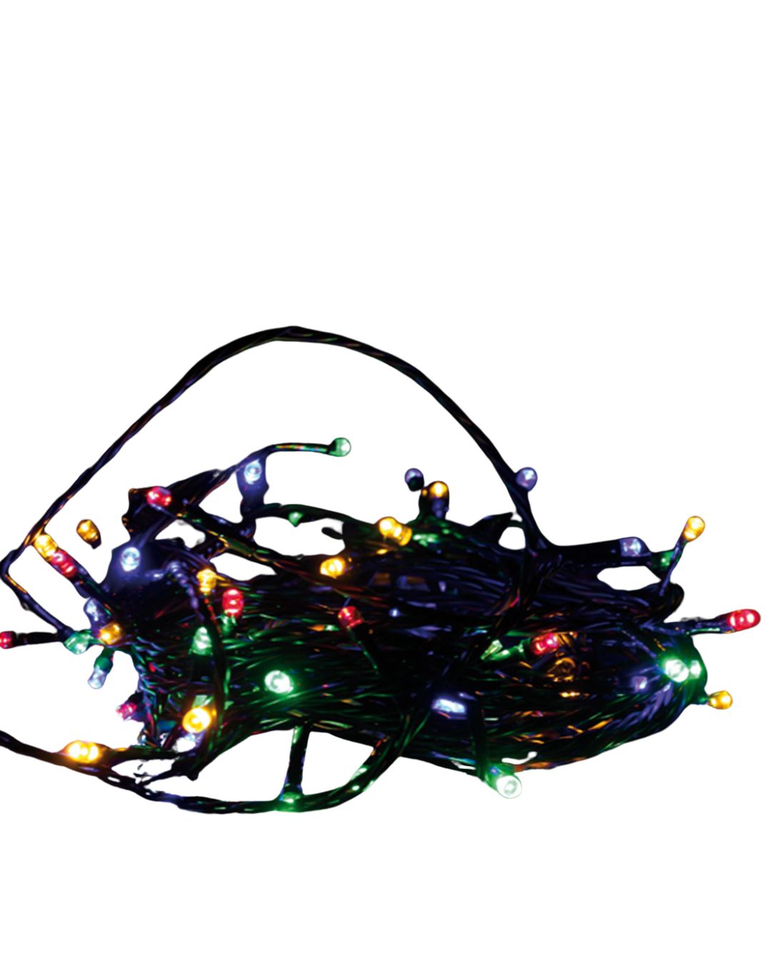 2x 50er LED Lichterkette Set Batteriekette Weihnachten Beleuchtung Deko bunt