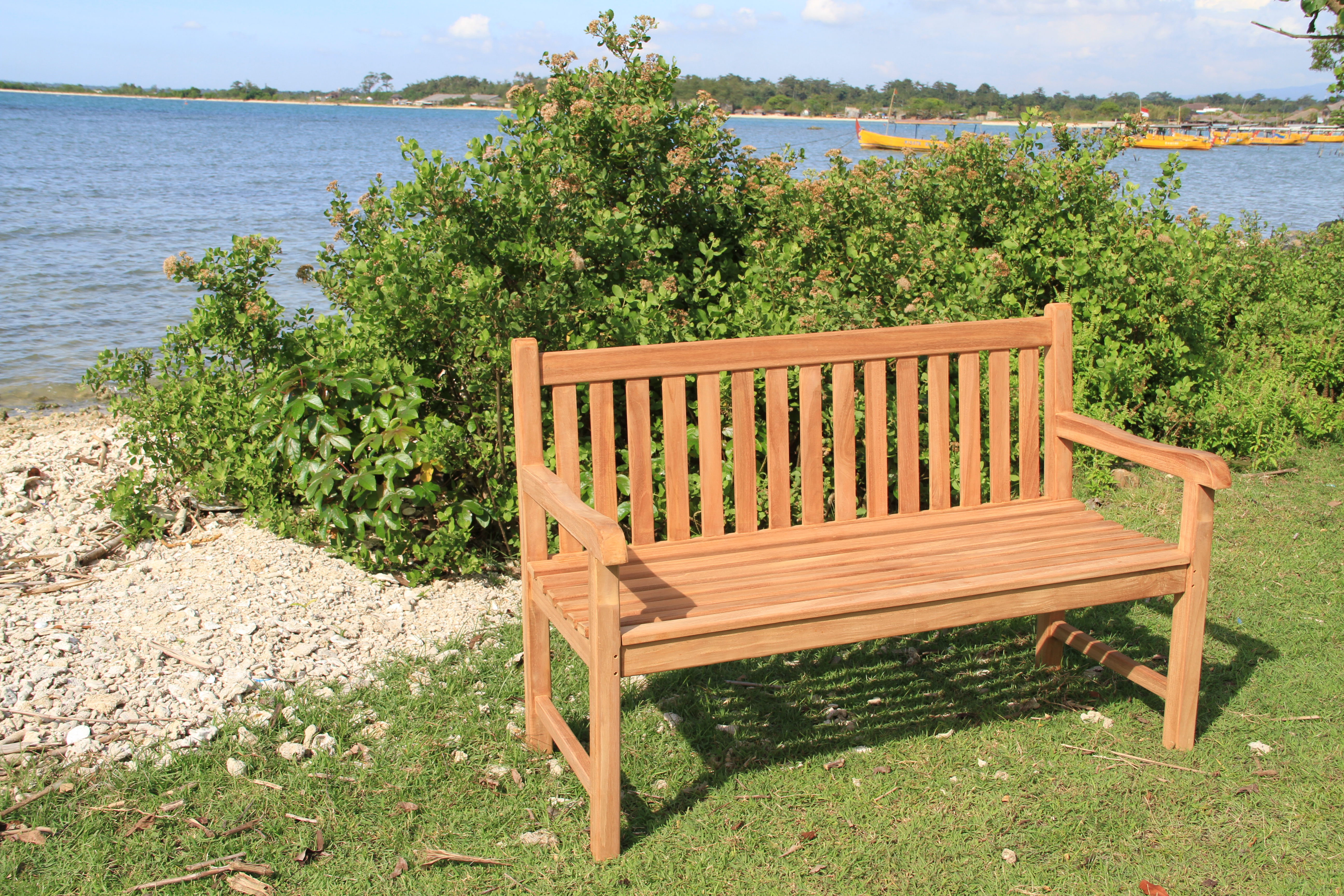Teak Sitzbank Gartenbank Holzbank Teakbank Parkbank Picadelly 135cm