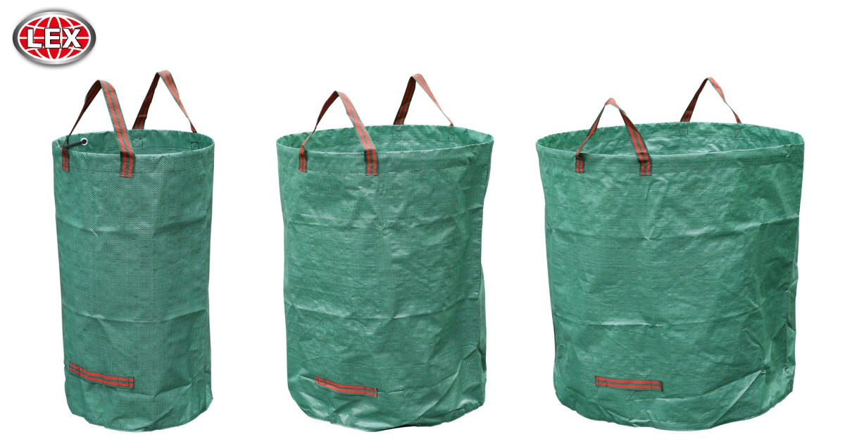Gartenabfallsack Set Gartensack Laubsack Gartenabfall Rasensack 120/300/500L