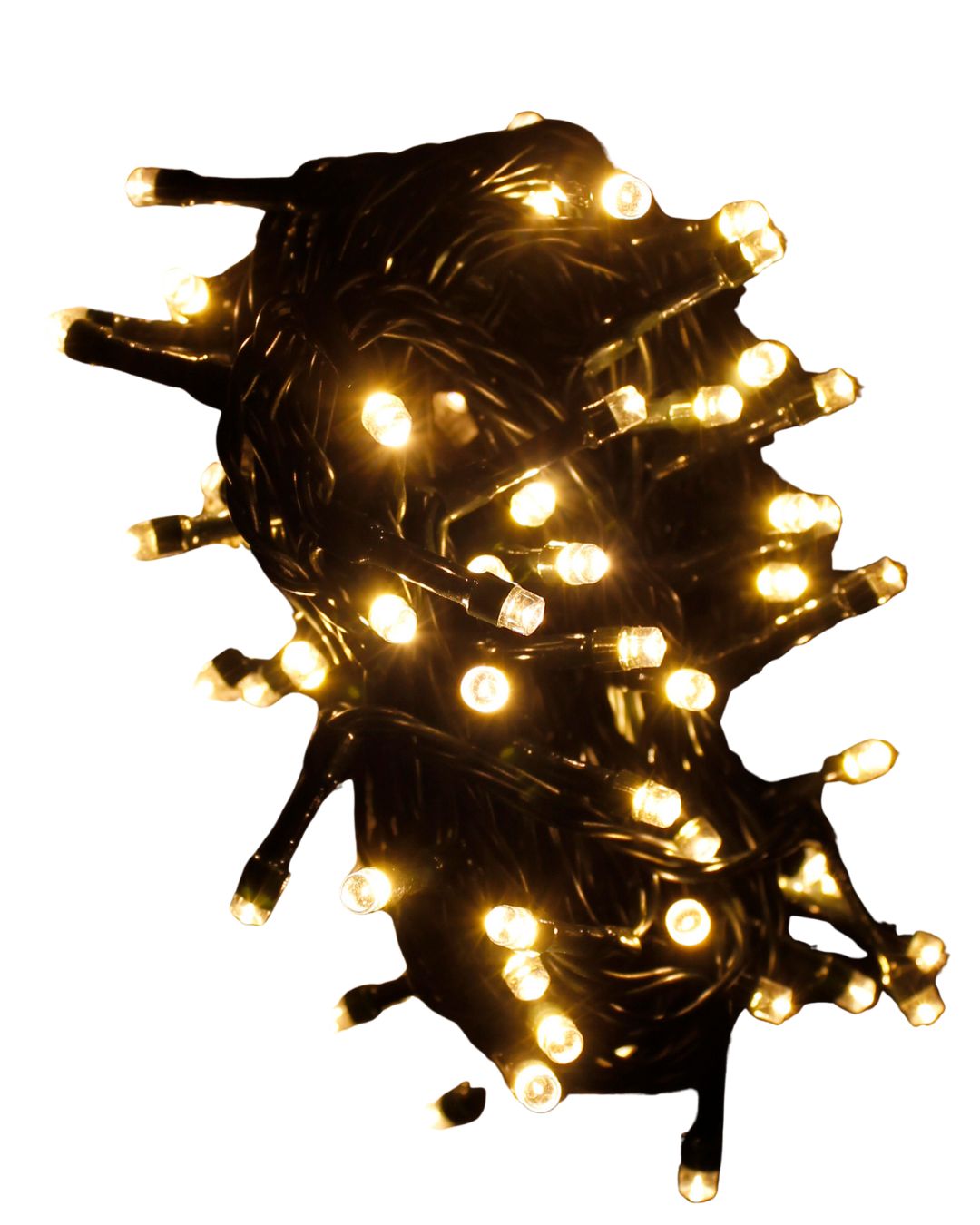 80er LED Lichterkette für Außen Innen Deko IP44 Weihnachtslichterkette warmweiß