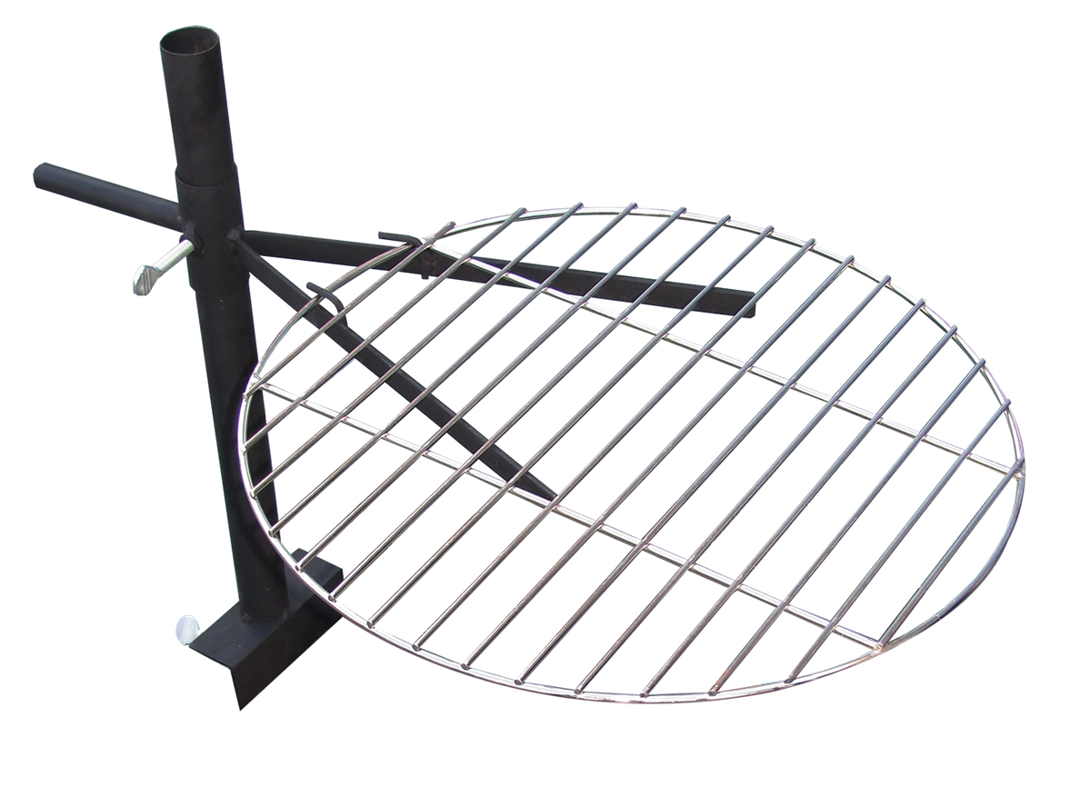 Grillrost für Feuerschale Edelstahl höhenverstellbar schwenkbar Grill Ø 40cm