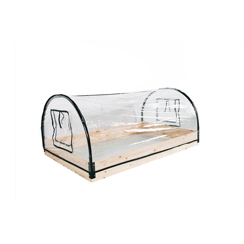 Frühbeet mit Holz/Metallrahmen Treibhaus Gewächshaus Tomatenhaus 120x80x50cm