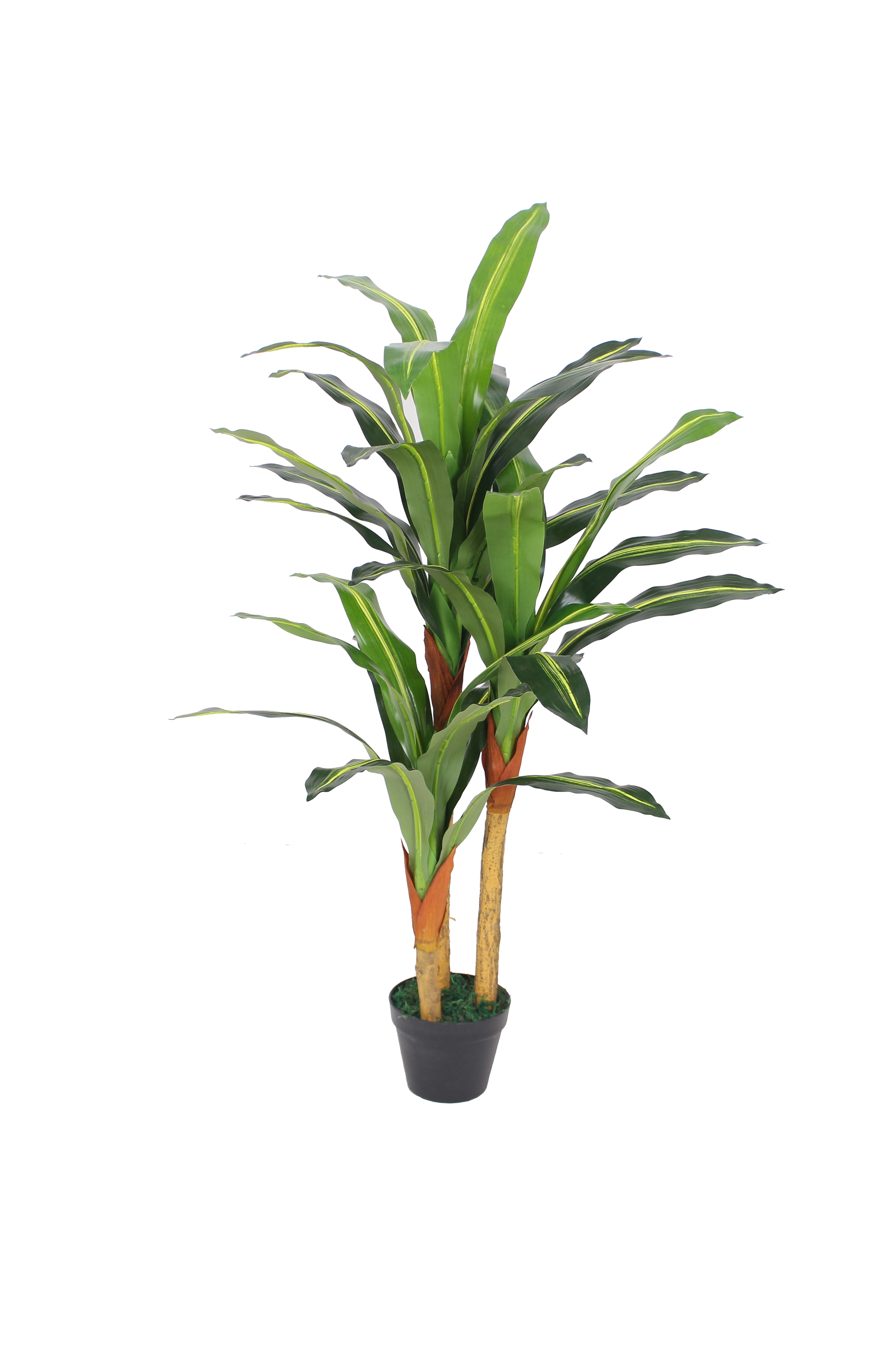Kunstpflanze 120cm Drachenbaum im Topf Zimmerpflanze Kunstbaum Dekobaum
