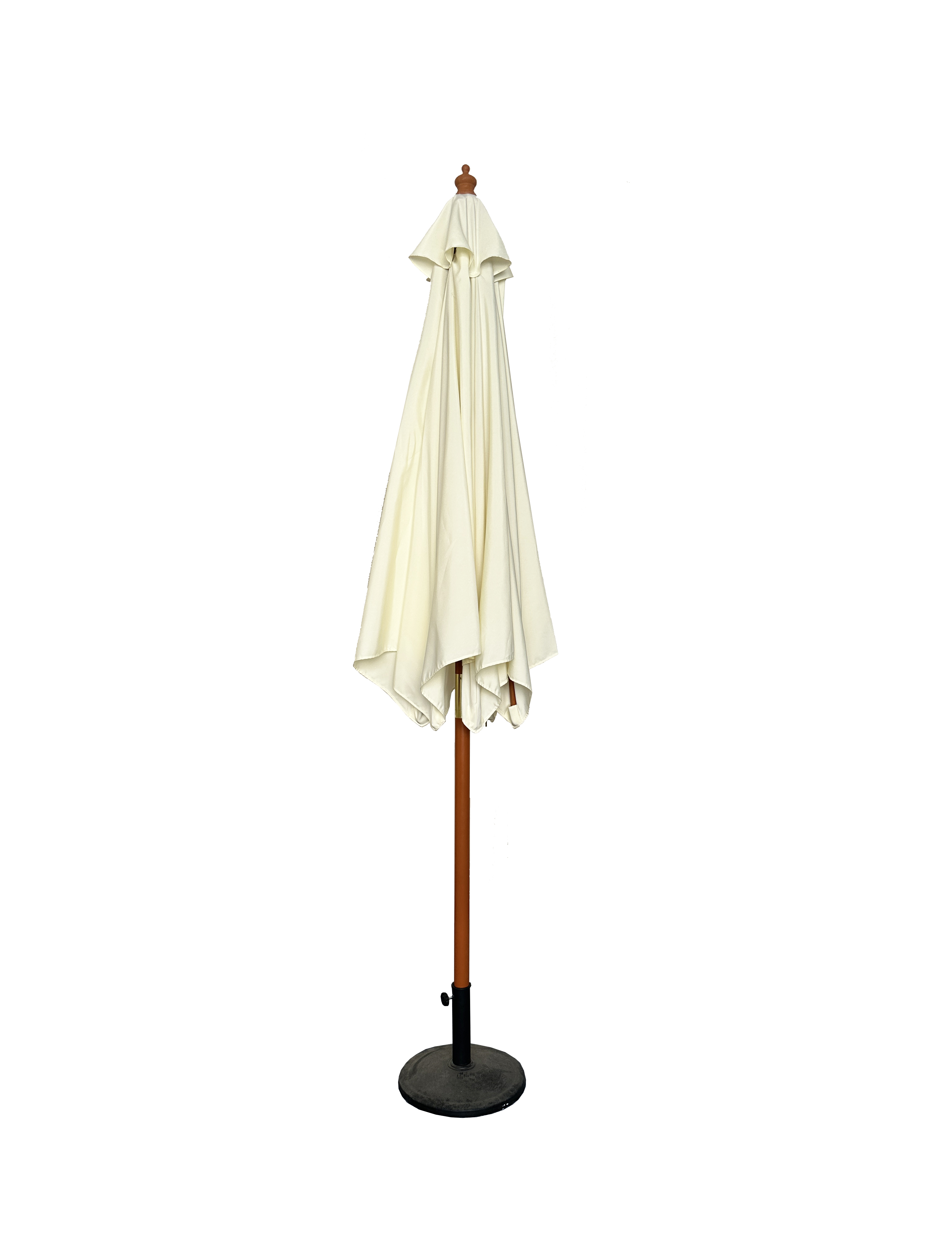 Sonnenschirm Ø 4m Schirm Marktschirm Gartenschirm Holzgestell UV15 Beige