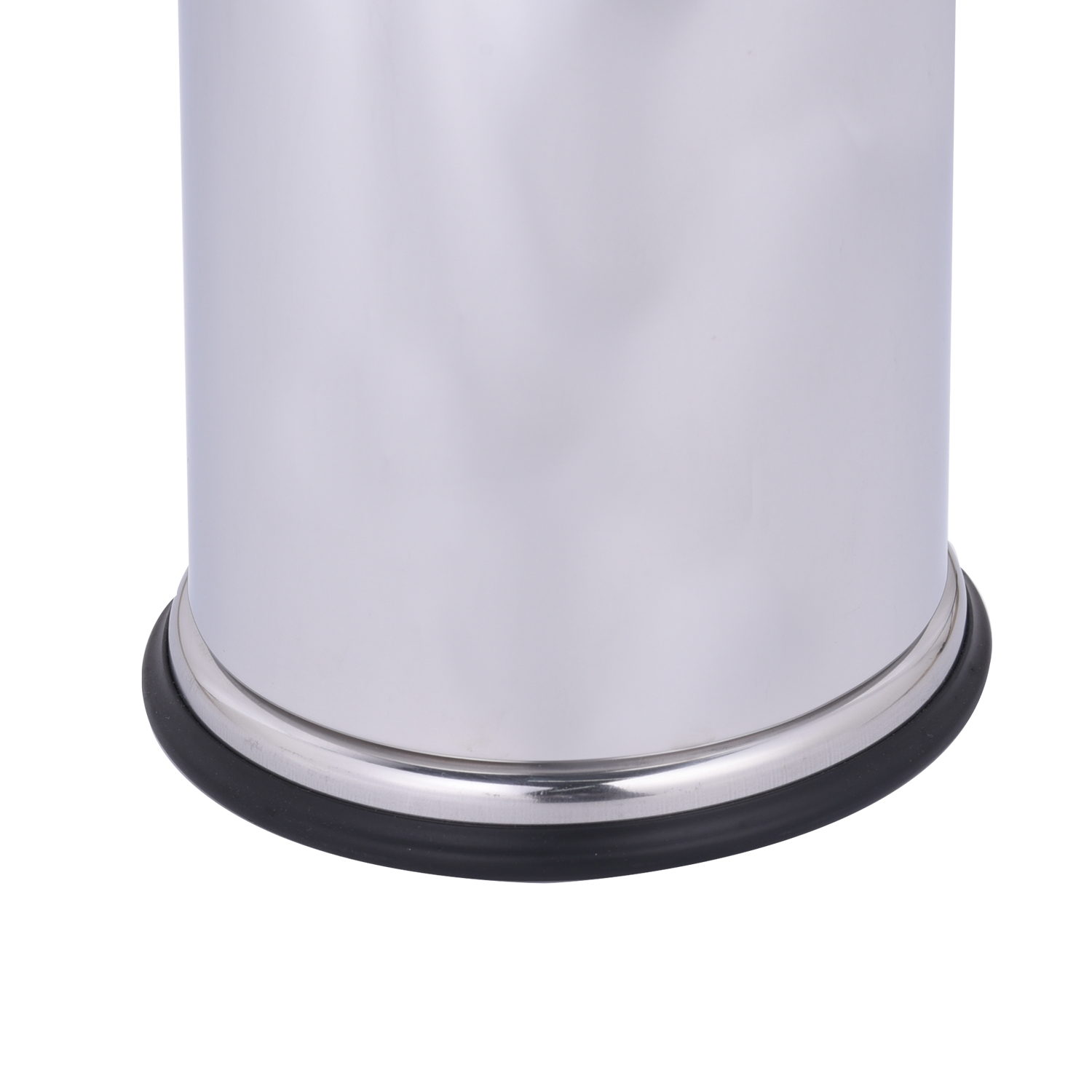 Standaschenbecher mit Müllfach Edelstahl Zigaretten Ascher Standascher Silber
