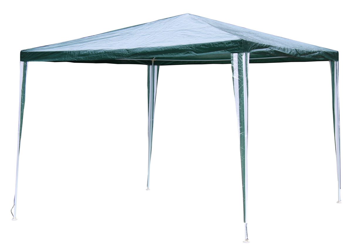 Pavillon 3x3 m Gartenpavillon Gartenzelt Partyzelt Partypavillon Partyzelt grün weiß
