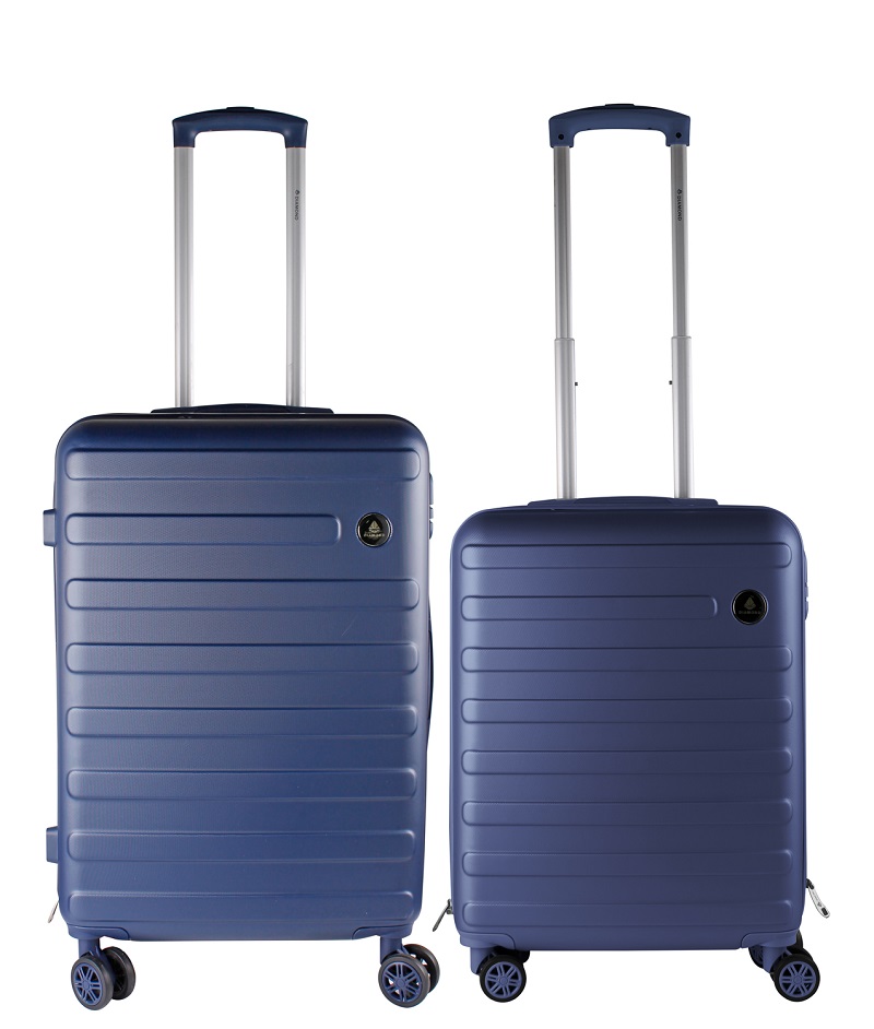ABS Hartschale Reisekoffer Set ultraleicht Trolley Handgepäck Doppelräder Blau