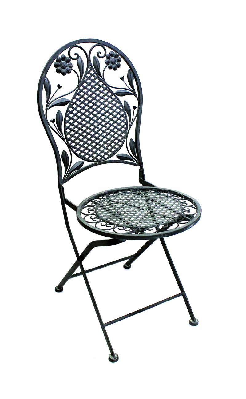 Terrassen Set Gartenset Bistroset Sitzgruppe Gartenmöbel klappbar Deko grau 3tlg.