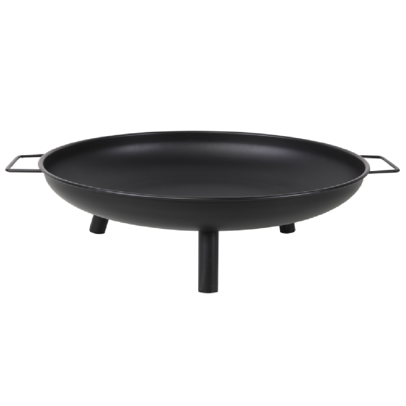 Feuerschale Griff Füße Stahl Lagerfeuer Grill Feuerstelle Holzfeuerschale Ø 80cm
