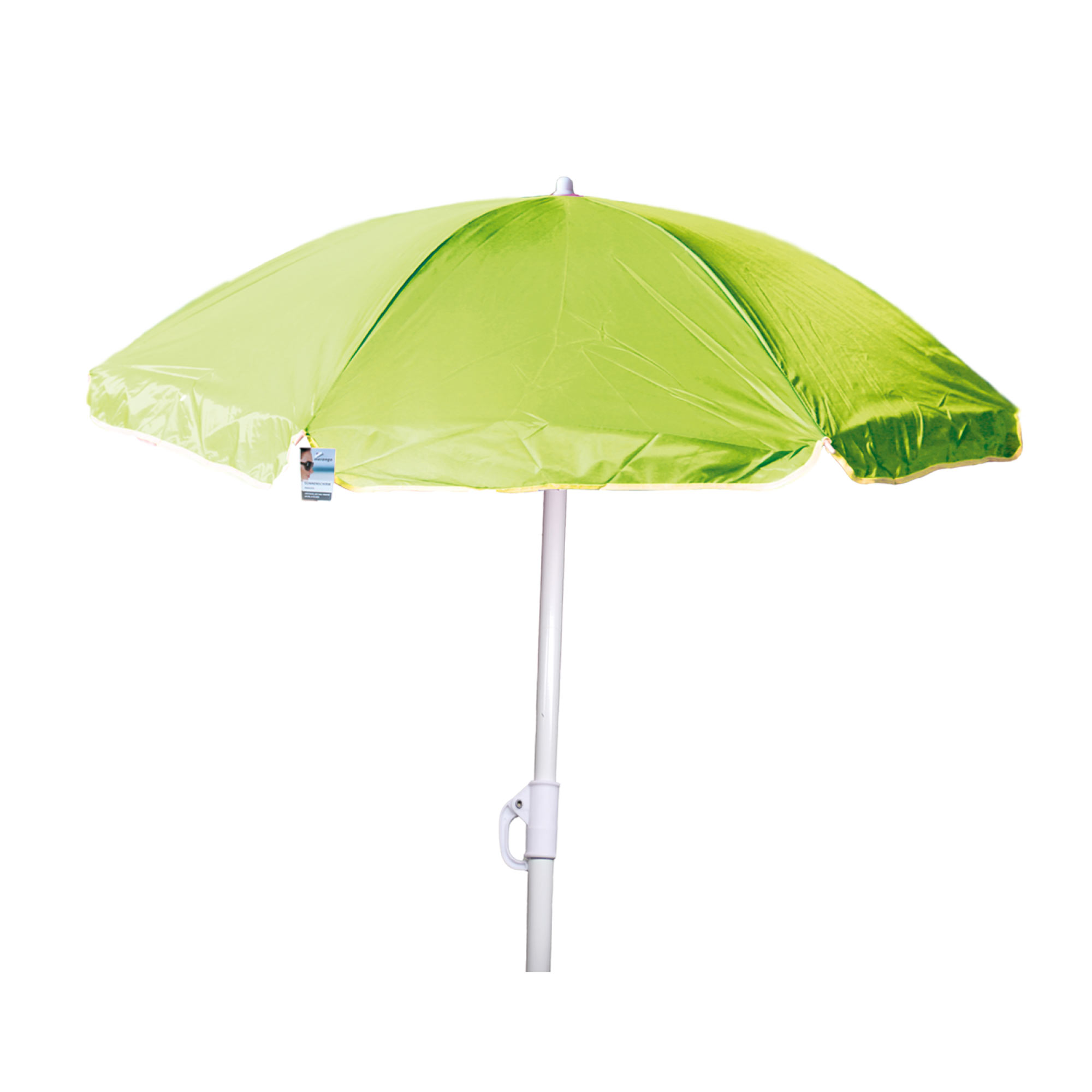 Nylon Sonnenschirm Ø 1,8 m Garten Balkon Strand Schirm UV20+ knickbar limegrün