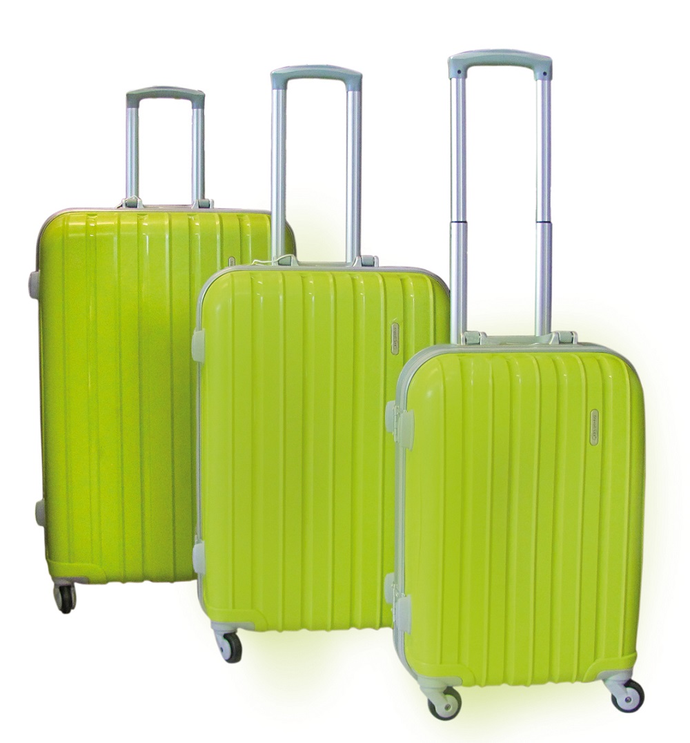 LEX 3tlg. PP Aluminuim Rahmen Reisekoffer Trolley Reisetasche Gepäck Farbauswahl