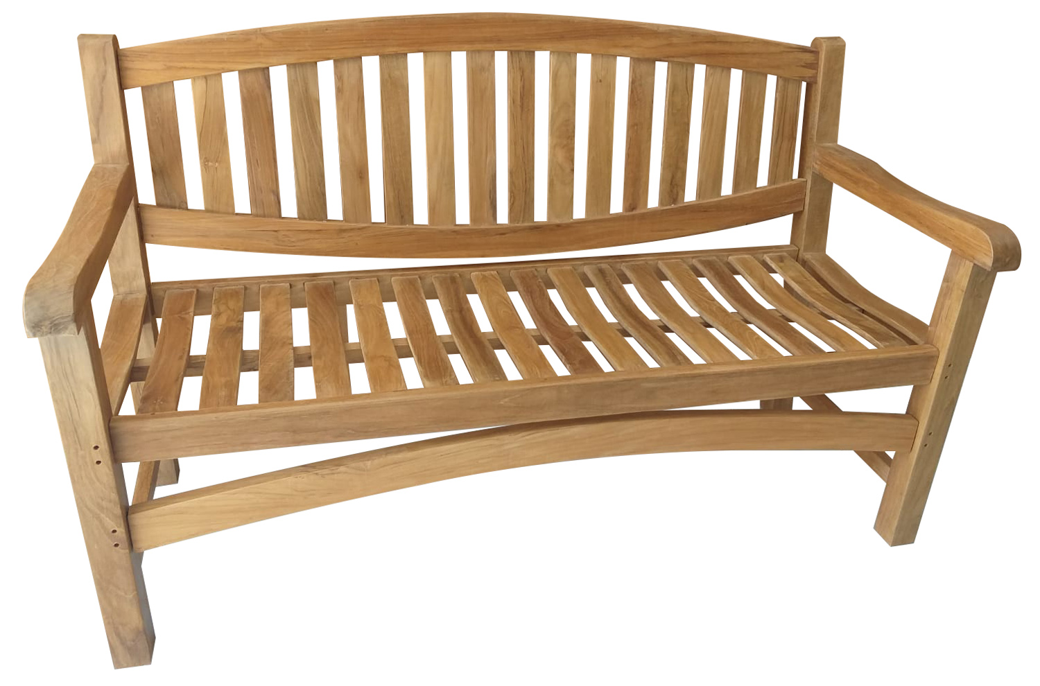 Teak Sitzbank Gartenbank Holzbank Teakbank massiv Gutshof 120cm
