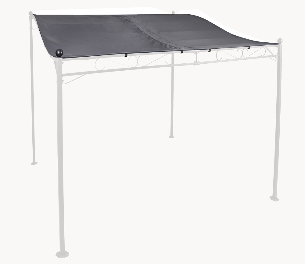 Ersatzdach Pavillon Anbaupavillon 2,5x3m Gartenpavillon Partypavillon grau