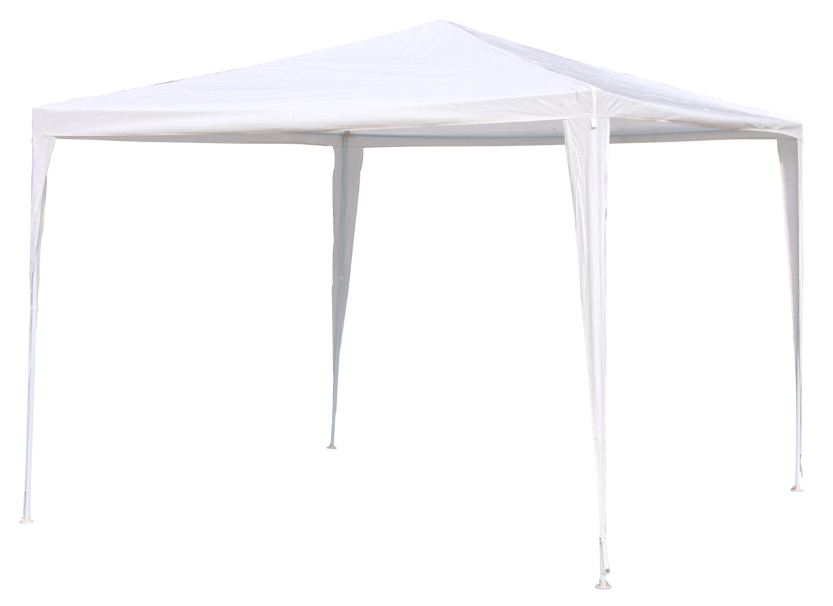 Pavillon 3x3 m Gartenpavillon Gartenzelt Partyzelt Partypavillon Partyzelt weiß