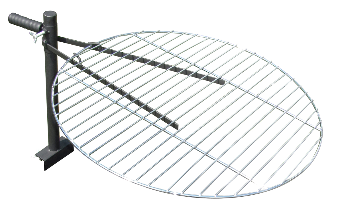 Grillrost für Feuerschale Edelstahl höhenverstellbar schwenkbar Grill Ø 60cm